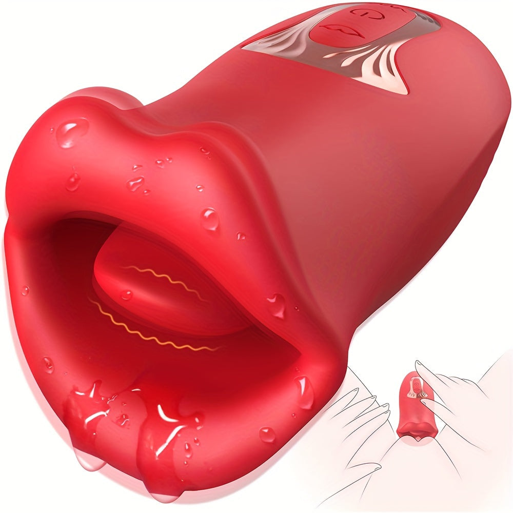 NNETM Rose Tongue Rotating Vibrator – 10 Vibration Modes