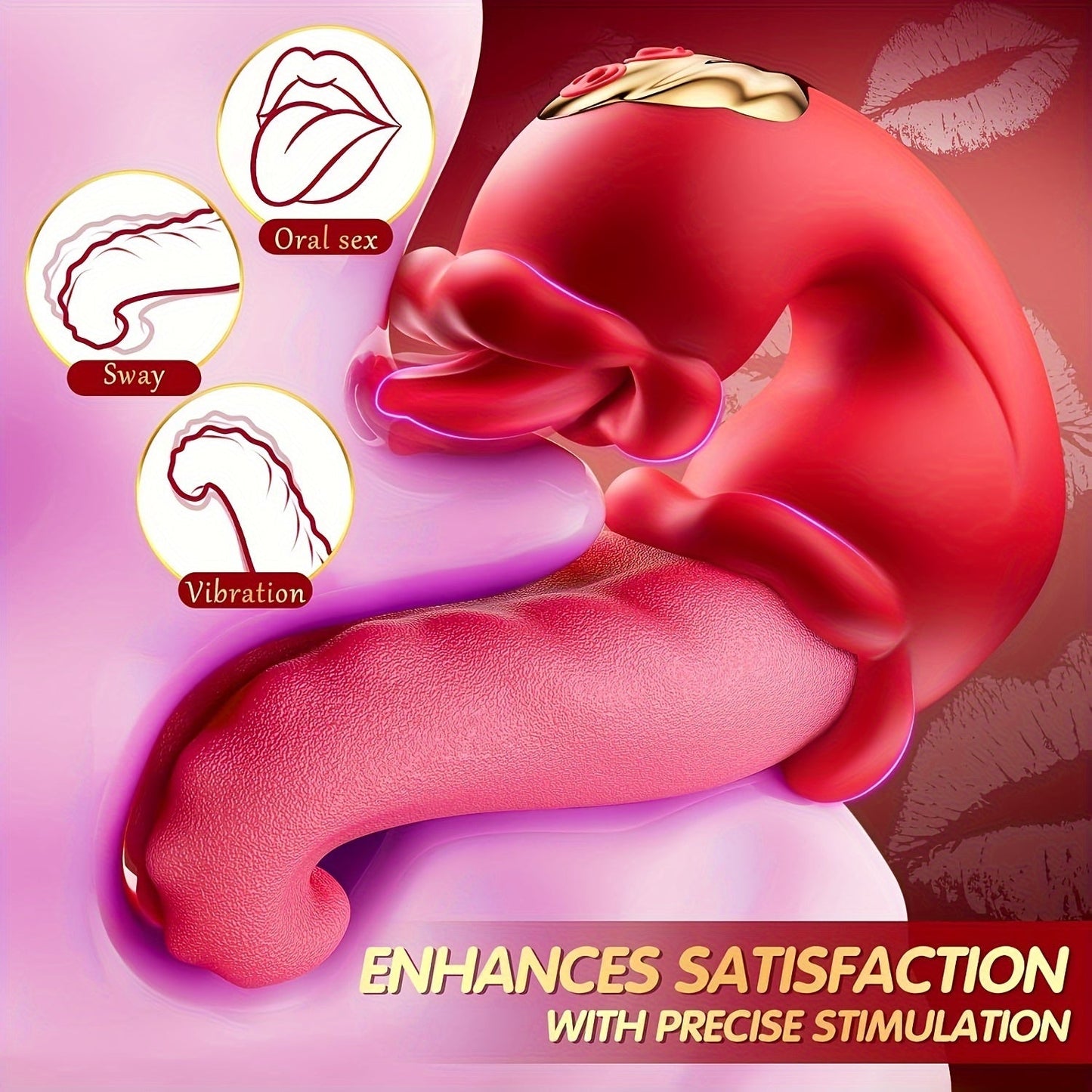 NNETM 4-in-1 Rabbit Vibrator – Tongue Licking for Women