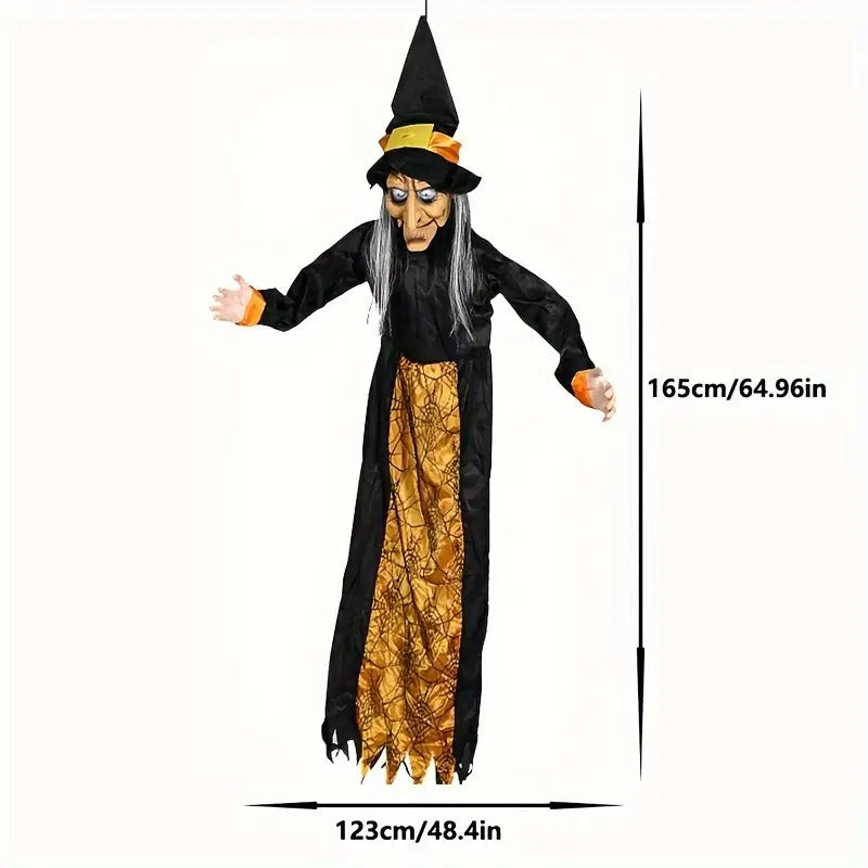 Motion-Activated Witch Sound Sensing Halloween Decoration