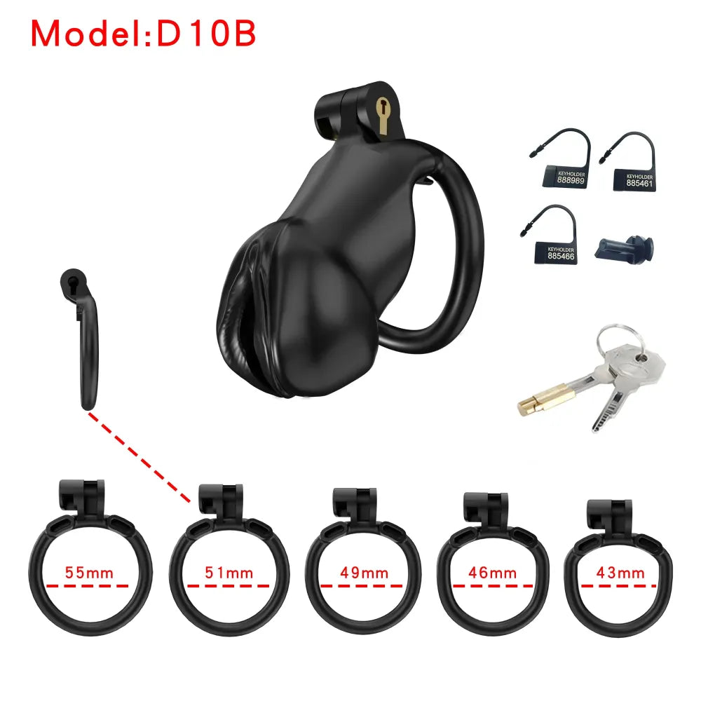 Lightweight Male Chastity Cage Plastic Cock Lock for Men Adult Bdsm Toy
