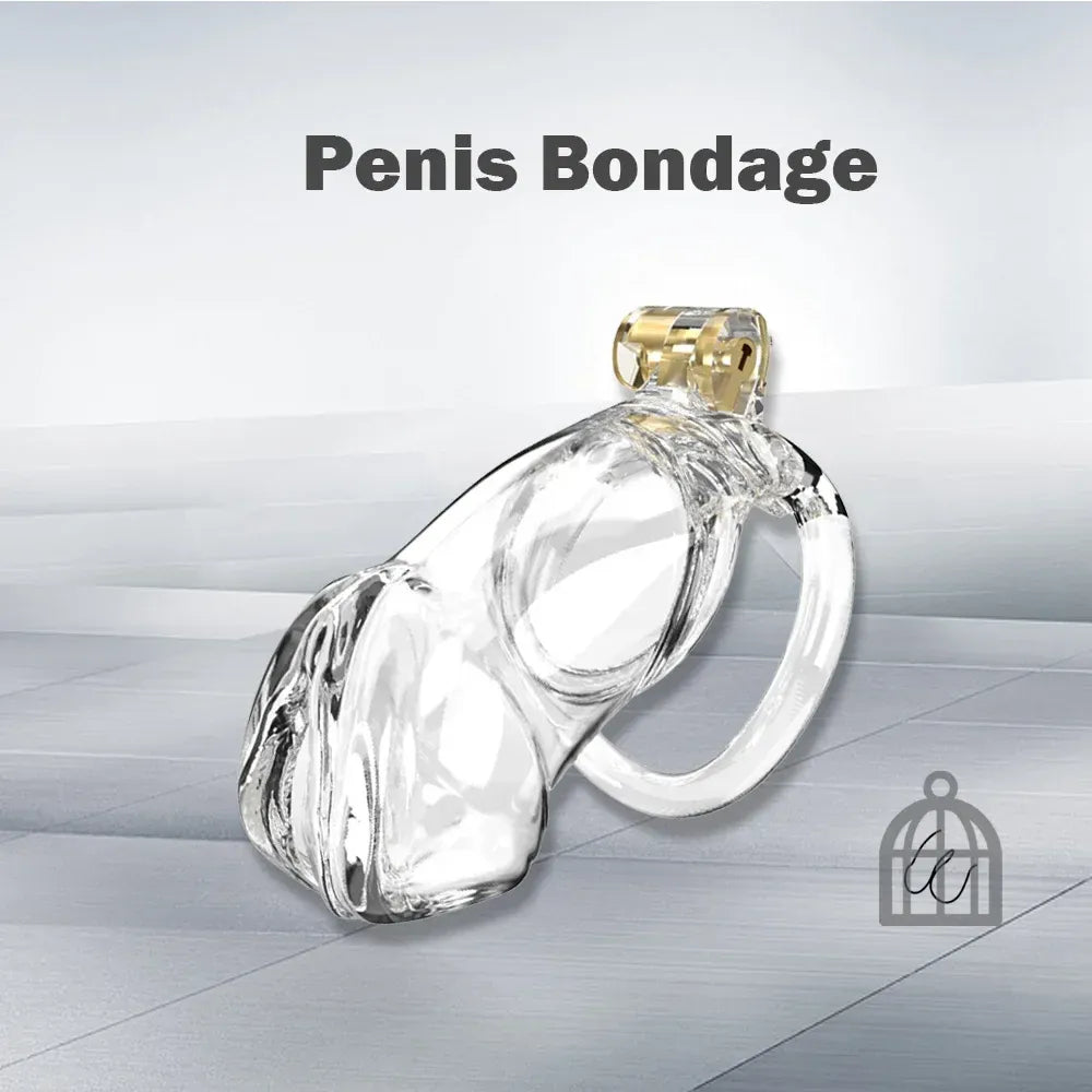 Lightweight Male Chastity Cage Plastic Cock Lock for Men Adult Bdsm Toy