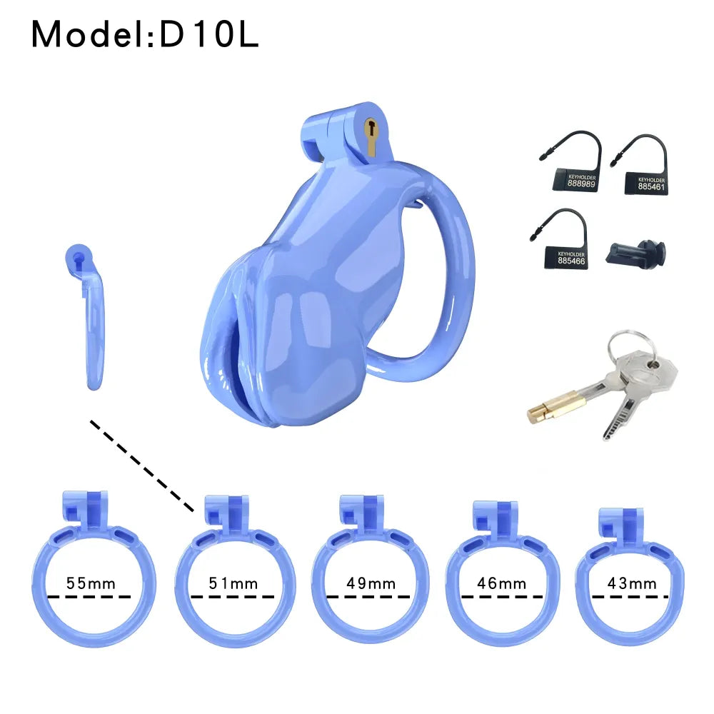 Lightweight Male Chastity Cage Plastic Cock Lock for Men Adult Bdsm Toy