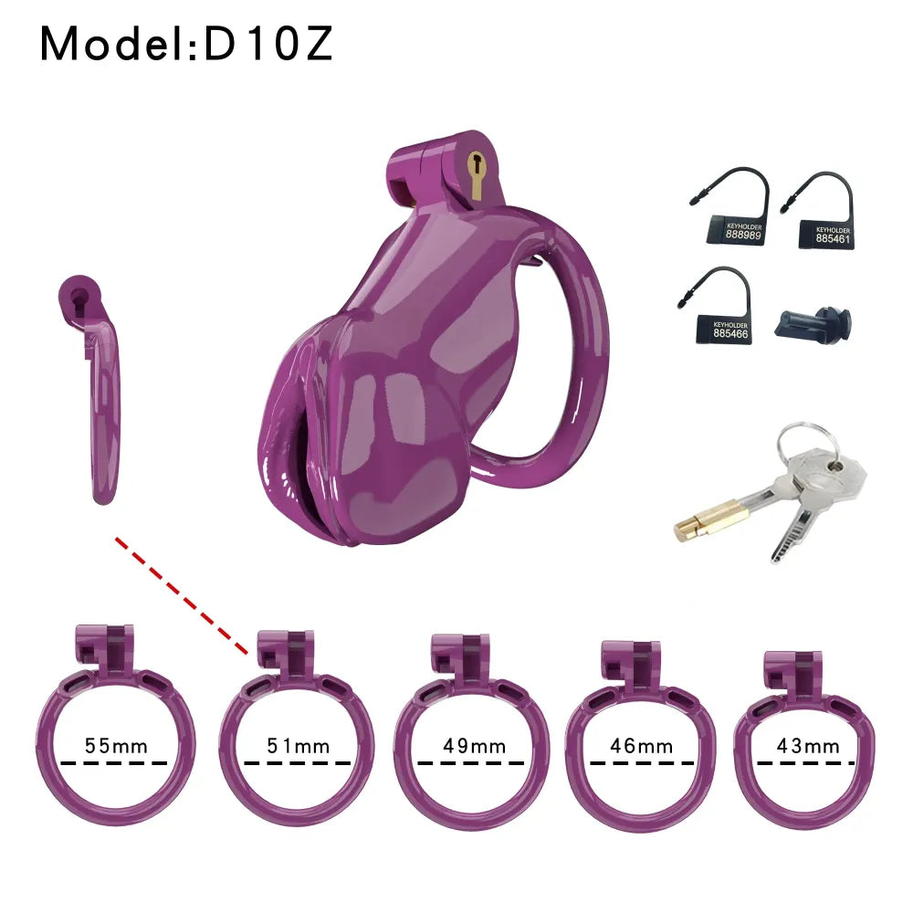 Lightweight Male Chastity Cage Plastic Cock Lock for Men Adult Bdsm Toy