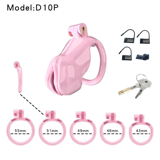 Lightweight Male Chastity Cage Plastic Cock Lock for Men Adult Bdsm Toy