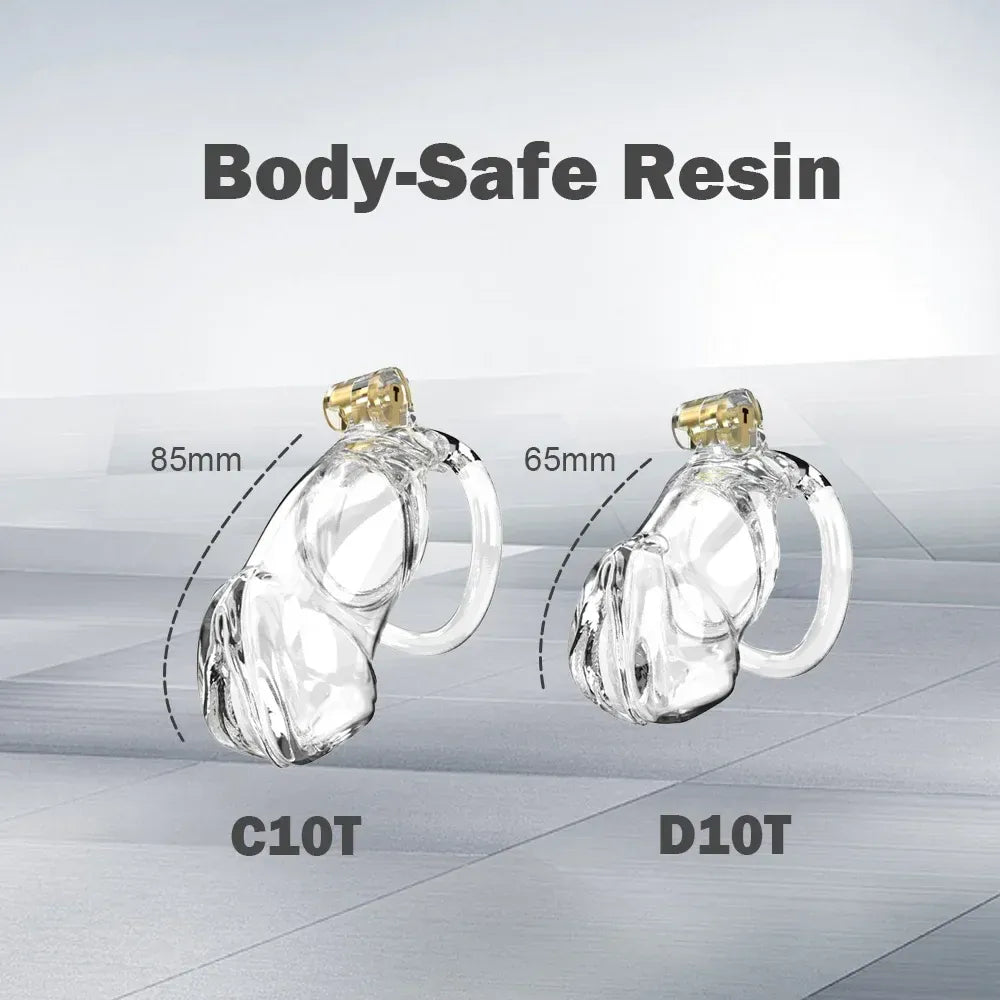 Lightweight Male Chastity Cage Plastic Cock Lock for Men Adult Bdsm Toy