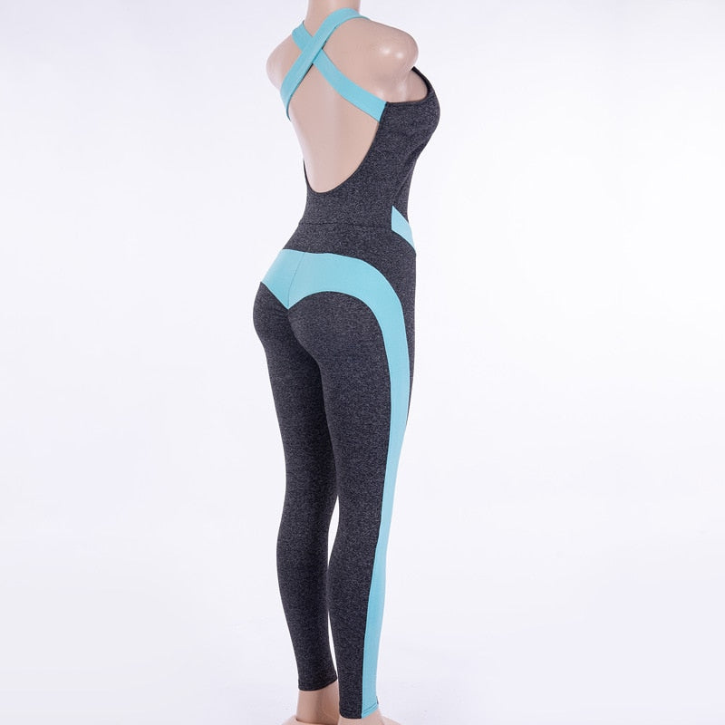 Women Suit Female Yoga One piece Jumpsuits Running Clothes