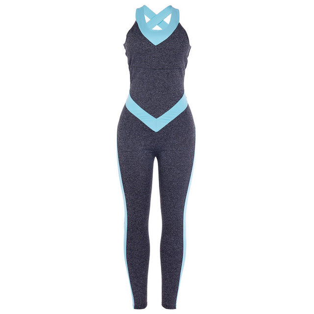 Women Suit Female Yoga One piece Jumpsuits Running Clothes