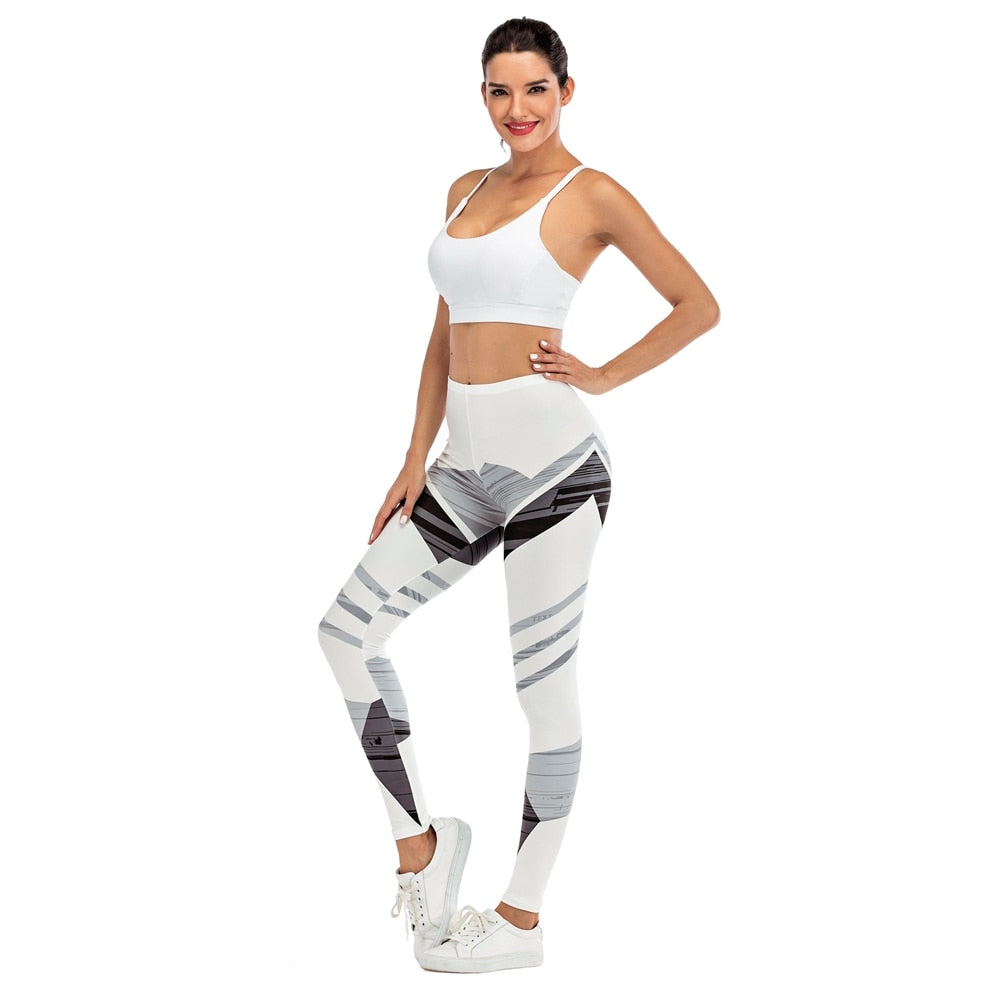 Women Fitness Legging Streak Printing Sexy leggins Fashion Slim legins Soft and stretchy Leggings Woman Pants
