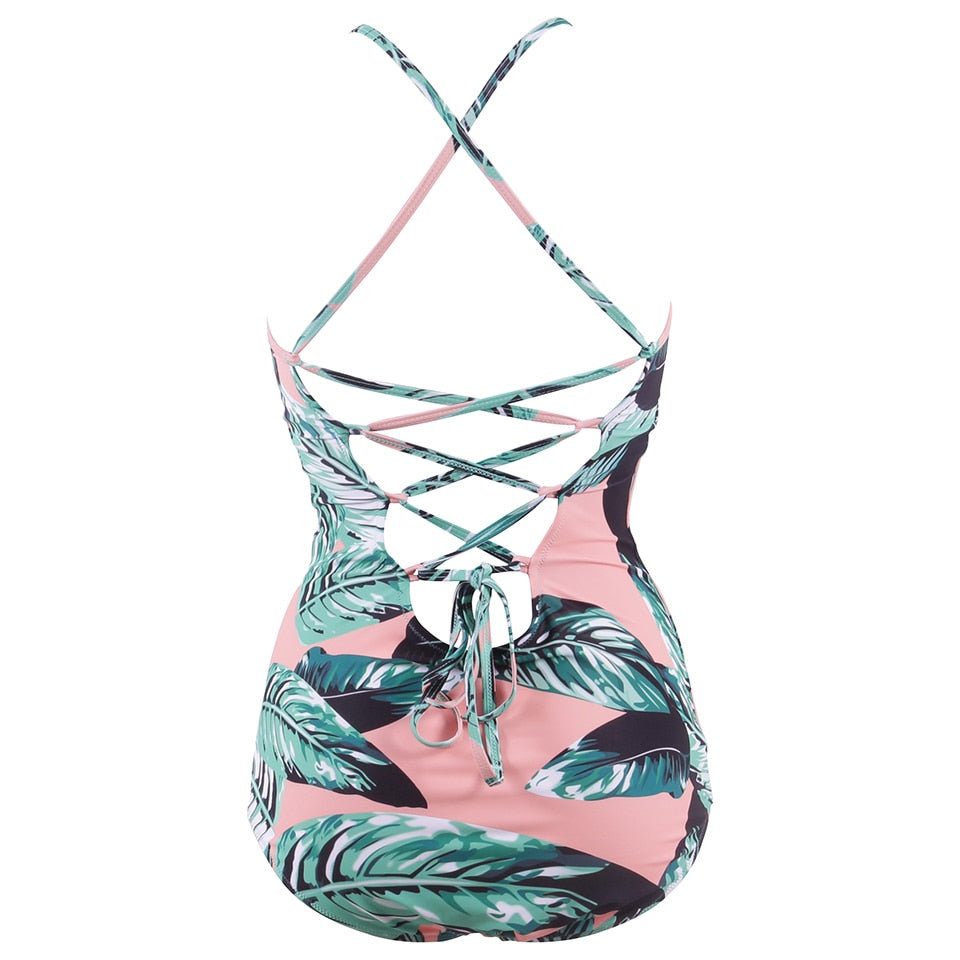 Sexy One Piece Swimsuit Push Up Swimwear Women