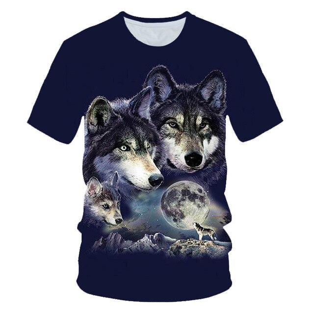 Wolf T shirt Women Snow Clothing Jungle Tshirt Tops Clothes 3d T-shirt Womens Hip hop Sexy Top Tee Female
