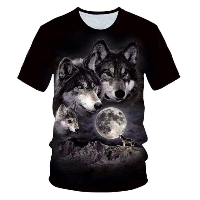 Wolf T shirt Women Snow Clothing Jungle Tshirt Tops Clothes 3d T-shirt Womens Hip hop Sexy Top Tee Female
