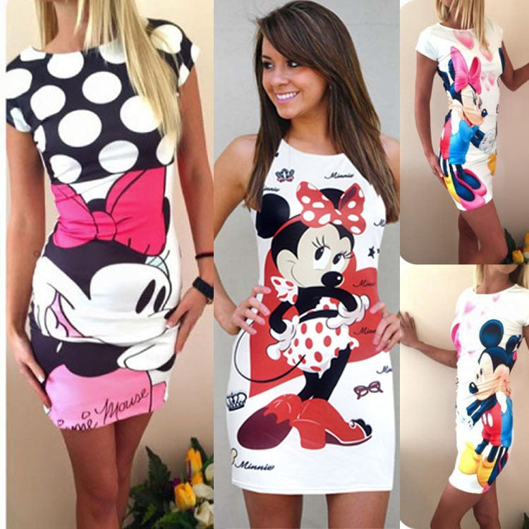 Women Casual Polka Long Girls Party Dresses Sexy
