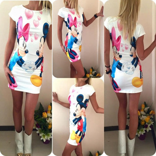 Women Casual Polka Long Girls Party Dresses Sexy