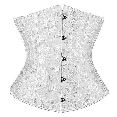 28 Sprial Steel Boned Black Shapewear Waist Cincher Slim Control Body Shaper Cincher Underbust Corset Sexy Women Plus Size S-6XL