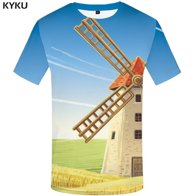 Maple Leaf T shirt Men Fireworks Tshirts Casual Canada Anime Clothes Black T-shirts 3d Psychedelic Shirt Print