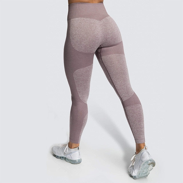 Lycra Seamless Yoga Set Women Fitness Bra Top Sportswear Woman Gym Leggings Push Up Strappy Sexy Sports Suits workout set