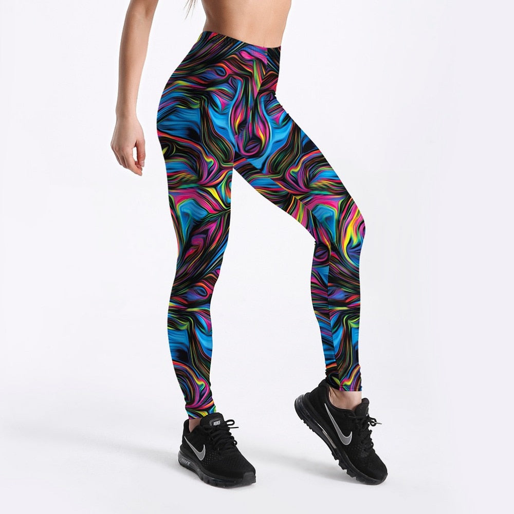 Hot Sale Leggings Women Summer Pants Cute Donuts Unicorns Printed Girl Leggings Plus Size S-XXXXL