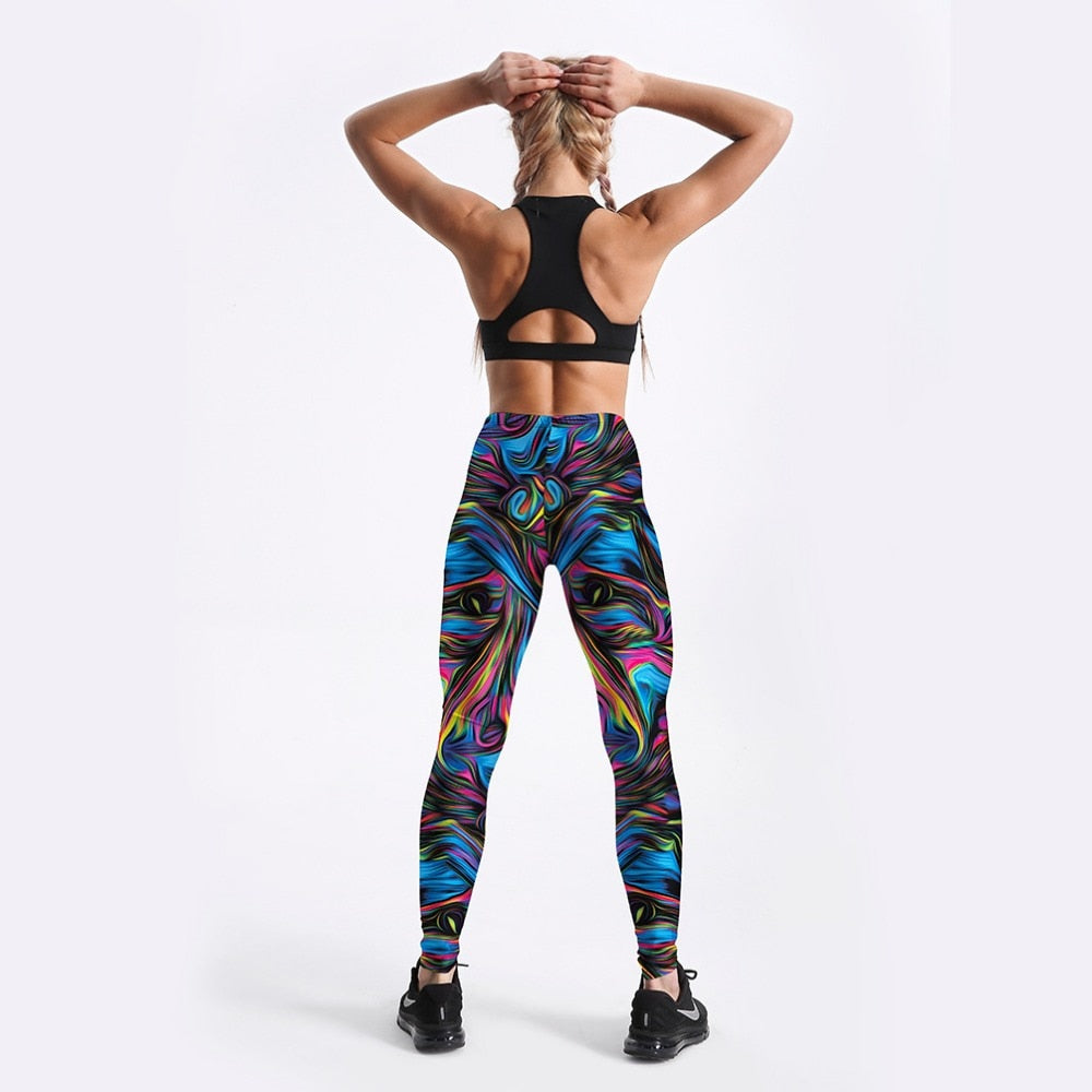 Hot Sale Leggings Women Summer Pants Cute Donuts Unicorns Printed Girl Leggings Plus Size S-XXXXL